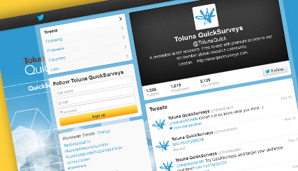 Toluna | On-Line Survey Company Twitter Page