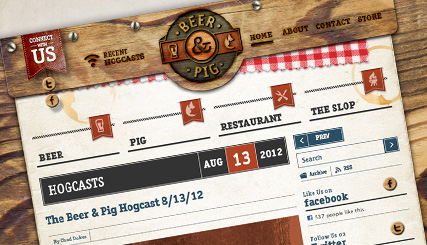 Beer & Pig | Website