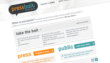 Pressbait | Media and Public On-line Connection Service Website