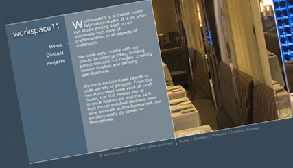 Workspace 11 | Metal Fabrication, Architecture Website