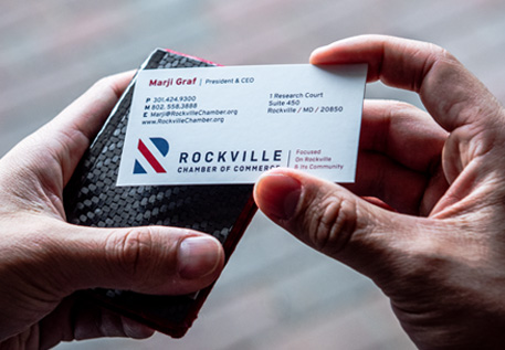 Rockville chamber of commerce business card