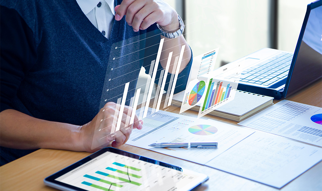 CMO reviewing marketing ROI
