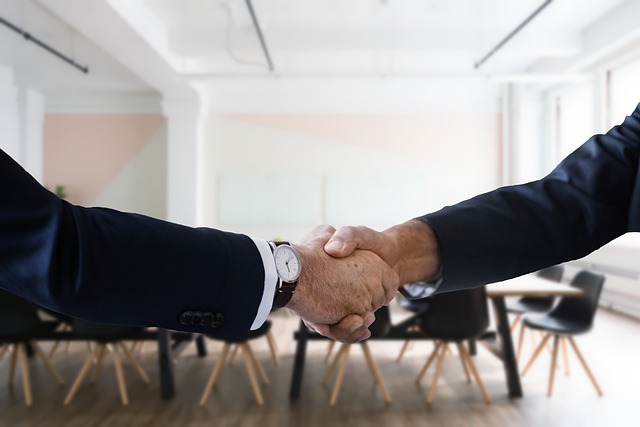 Interview handshake